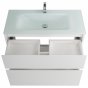 Тумба с раковиной BelBagno Kraft 100-PIA-BB1010/465-LV-VTR-BL Bianco Opaco