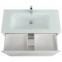 Мебель для ванной BelBagno Kraft 100-PIA-BB1010/465-LV-VTR-BL Bianco Opaco