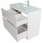 Мебель для ванной BelBagno Kraft 100-PIA-BB1010/465-LV-VTR-BL Bianco Opaco