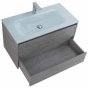 Мебель для ванной BelBagno Kraft 100-BB1010/465-LV-VTR-BL Cemento Grigio
