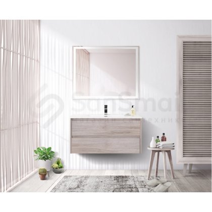 Мебель для ванной BelBagno Kraft 100-BB1000ETL Rovere Galifax Bianco