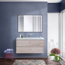 Мебель для ванной BelBagno Kraft 100-BB1010/465-LV-VTR-BL Rovere Galifax Bianco