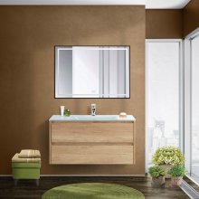 Мебель для ванной BelBagno Kraft 100-BB1010/465-LV-VTR-BL Rovere Nebrasca Nature