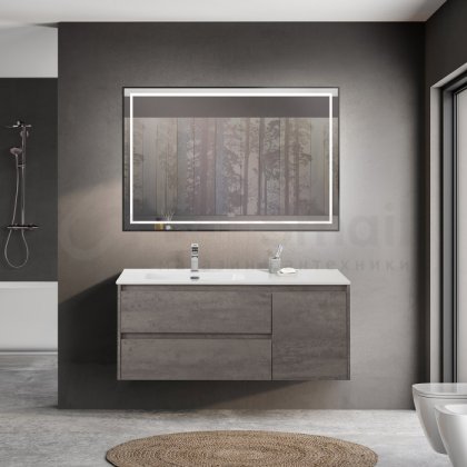 Мебель для ванной BelBagno Kraft 120-BB1200ETL-L Cemento Grigio