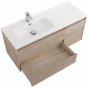 Мебель для ванной BelBagno Kraft 120-BB1200ETL-L Rovere Galifax Bianco