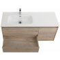 Мебель для ванной BelBagno Kraft 120-BB1200ETL-L Rovere Galifax Bianco