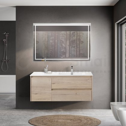 Мебель для ванной BelBagno Kraft 120-BB1200ETL-R Rovere Galifax Bianco