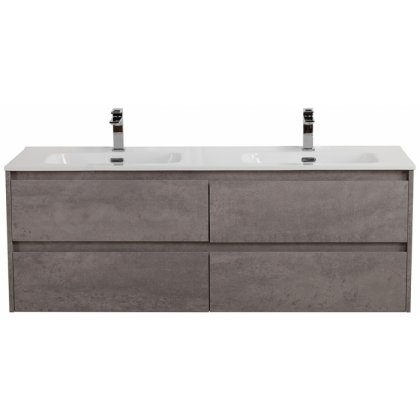 Тумба с раковиной BelBagno Kraft 140-4C-BB1400-2-ETL Cemento Grigio