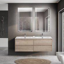 Мебель для ванной BelBagno Kraft 140-4C-BB1400-2-ETL Rovere Galifax Bianco