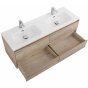 Мебель для ванной BelBagno Kraft 140-4C-BB1400-2-ETL Rovere Galifax Bianco