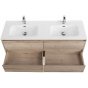 Мебель для ванной BelBagno Kraft 140-4C-BB1400-2-ETL Rovere Galifax Bianco