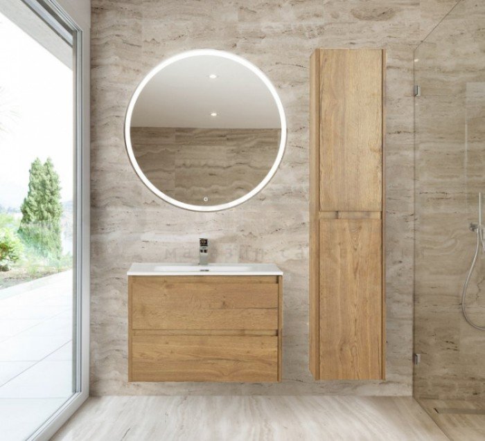 Тумба с раковиной belbagno kraft 39 80 rovere nebrasca nature