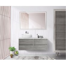 Мебель для ванной BelBagno Kraft 120-L-S Cemento Grigio