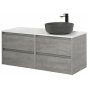 Мебель для ванной BelBagno Kraft 120-R-S Cemento Grigio