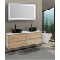 Тумба со столешницей и раковинами BelBagno Kraft 120-EK-120-2-BL-BB1315-H301 Rovere Nebrasca Nature