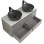 Мебель для ванной BelBagno Kraft 140-2-S Cemento Grigio