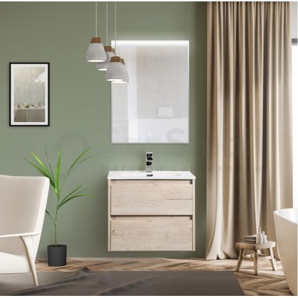 Мебель для ванной BelBagno Kraft 70-BB700ETL Rovere Galifax Bianco