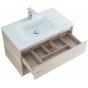 Мебель для ванной BelBagno Kraft 80-1C-BB810/465-LV-VTR-BL Rovere Galifax Bianco