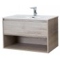 Мебель для ванной BelBagno Kraft 80-1C-BB800ETL Rovere Galifax Bianco