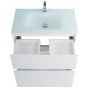 Мебель для ванной BelBagno Kraft 80-PIA-BB810/465-LV-VTR-BO Bianco Opaco