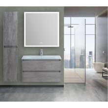 Мебель для ванной BelBagno Kraft 80-BB810/465-LV-VTR-BL Cemento Grigio