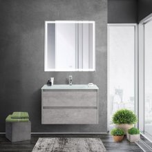 Мебель для ванной BelBagno Kraft 80-BB810/465-LV-VTR-BO Cemento Grigio