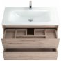 Мебель для ванной BelBagno Kraft 90-BB910/465-LV-VTR-BL Rovere Galifax Bianco