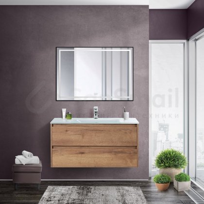 Мебель для ванной BelBagno Kraft 90-BB910/465-LV-VTR-BL Rovere Tabacco