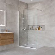 Душевая перегородка BelBagno Kraft L-1 110 хром