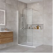 Душевая перегородка BelBagno Kraft L-1 90 хром