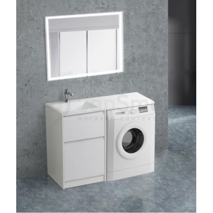 Мебель для ванной под стиральную машину BelBagno Kraft-LVD 120L Bianco Opaco