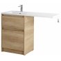 Мебель для ванной под стиральную машину BelBagno Kraft-LVD 120L Rovere Nebrasca Nature