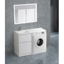 Мебель для ванной под стиральную машину BelBagno Kraft-LVD 120 Bianco Opaco