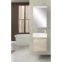 Тумба с раковиной BelBagno Kraft Mini 50R-7045-KL Rovere Galifax Bianco