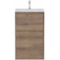 Тумба с раковиной и зеркалом BelBagno Kraft 39-50-PIA-BB-8099-3-50 Rovere Tabacco