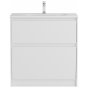 Тумба с раковиной и зеркалом BelBagno Kraft 39-80-PIA-BB-8099-3-80 Bianco Opaco