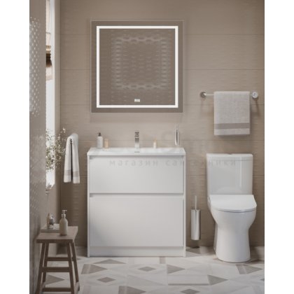 Мебель для ванной BelBagno Kraft 39-80-PIA-BB-8099-3-80 Bianco Opaco