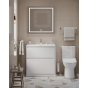 Тумба с раковиной BelBagno Kraft 39-80-PIA-BB-8099-3-80 Bianco Opaco