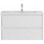 Тумба с раковиной и зеркалом BelBagno Kraft 39-80-BB-8099-3-80 Bianco Opaco