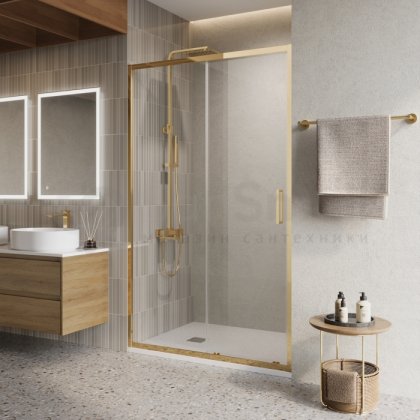 Дверь в нишу BelBagno LUCE-BF-1-120-C-ORO