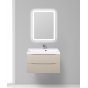 Тумба с раковиной BelBagno Marino 80-BB800/450-LV-MR-AST Crema Opaco