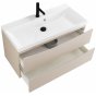 Тумба с раковиной BelBagno Marino 80-BB800/450-LV-MR-AST Crema Opaco