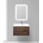 Тумба с раковиной BelBagno Marino 80-BB800/450-LV-MR-AST Rovere Moro