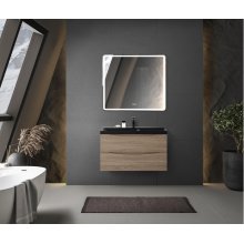 Мебель для ванной BelBagno Marino 80-BB800/450-LV-ART-AST-NERO Rovere Bianco