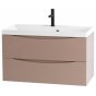 Тумба с раковиной BelBagno Marino 90-BB900/450-LV-MR-AST Capucino Lucido