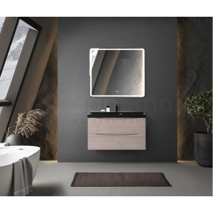 Мебель для ванной BelBagno Marino 90-BB900/450-LV-ART-AST-NERO Rovere Grigio