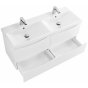 Тумба с раковиной BelBagno Marino-CER 120-BB-0325-120-2-LVB Bianco Lucido