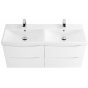 Тумба с раковиной BelBagno Marino-CER 120-BB-0325-120-2-LVB Bianco Opaco