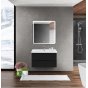 Тумба с раковиной BelBagno Marino-CER 70-BB-0321-70-LVB Nero Lucido