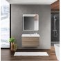 Тумба с раковиной BelBagno Marino-CER 70-BB-0321-70-LVB Rovere Bianco